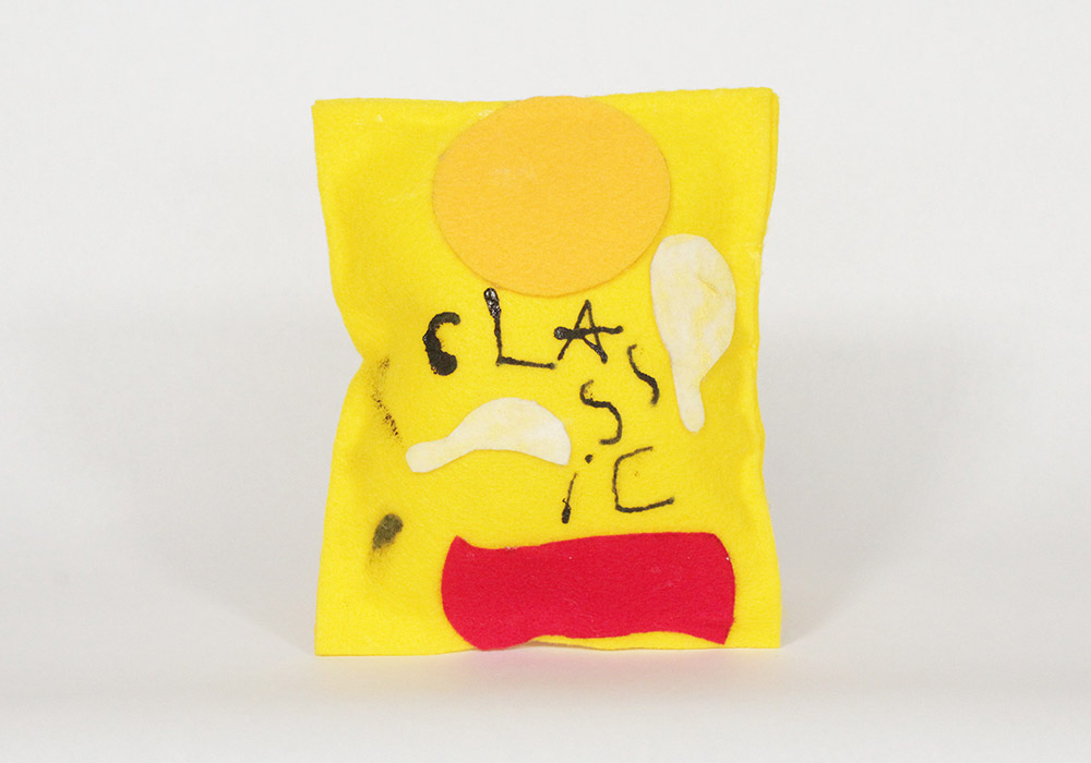 Lay's Potato Chip Package Felt Art by Alex Schnarr