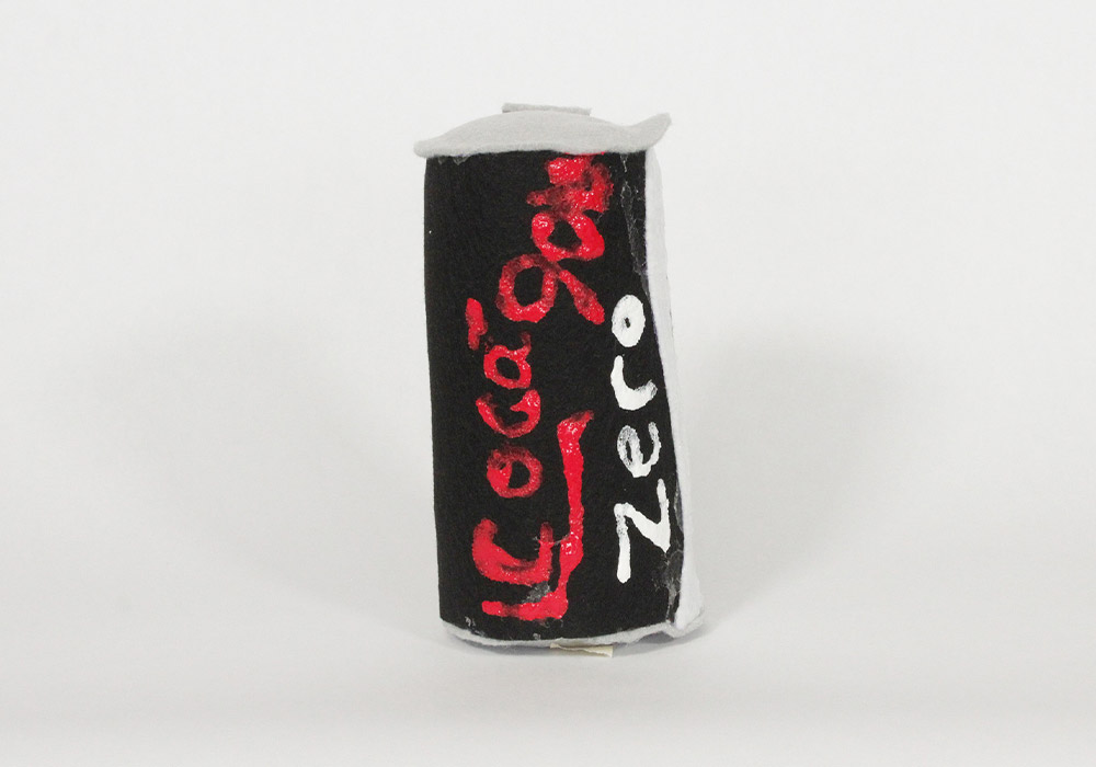 Coca-Cola Zero Pop Can Felt Art by Tony Kratzer